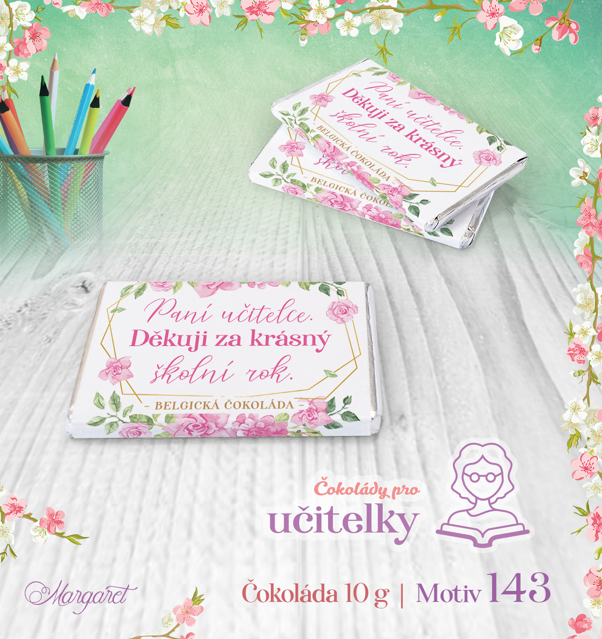 Belgické čokoládky 10 g (7 ks) | Motiv 143